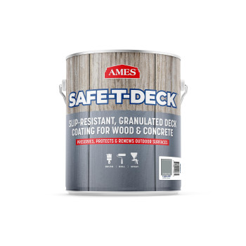 Ames Safetdeck Granulated Formula Exterior Paint 1 Gallon Stormy Sky Paint Great For Porches Patios Decks Walkways And