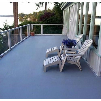 Ames Safetdeck Granulated Formula Exterior Paint 1 Gallon Stormy Sky Paint Great For Porches Patios Decks Walkways And