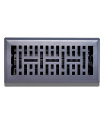 Sierra Grates Precision Flow 4X10 Steel Floor Register Metro Design Granite Grey Finish Premium Home Vent Covers Durab