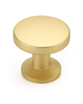 Homdiy 10 Pack Gold Cabinet Knobs Brass Cabinet Knobs Brushed Brass Drawer Knobs Round Knobs Gold Kitchen Cabinet Knobs Gold K