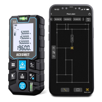 Laser Measurement Tool With Phone App Real Time Data Sharingfloor Plan Mapping Laser Tape Measure 229 Ft Laser Measure 116