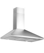 Soonye 36 Inch Stainless Steel Wall Mount Range Hood 600 Cfm Ductedductless Convertible Kitchen Vent Hood With 3 Speed Control