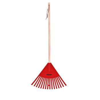 Superio Kids Rake With Hardwood Handle Durable Plastic Head To Sweep Leaves In Lawn And Tidying Up The Garden 34