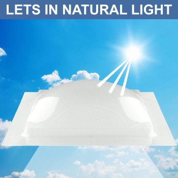 Recpro Rv Skylight Outer Dome 14 X 14 Universal Outer Skylight White