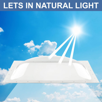 Recpro Rv Skylight Outer Dome 14 X 22 Universal Outer Skylight Bubble Style Clear