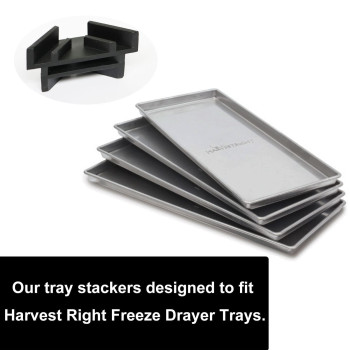 Piaolgyi 12 Pcs Tray Stackers For Harvest Right Freeze Dryer Accessories Compatible With Harvest Right Trays Yellowonly Tray St