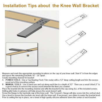 Countertop Support Bracket 3 Pack 16 Lx25 W Knee Wall Support Bracket 38 Thick Heavy Duty Hidden Countertop Bracket Floati