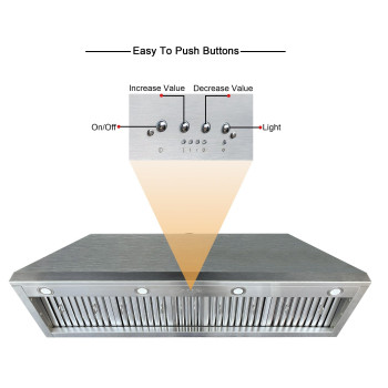 60Inch Range Hood Insert Ct Copper Tailor Builtin Vent Hood Ducted With 4Speed Fan 1260 Cfm Led Light Dishwashersafe Baf