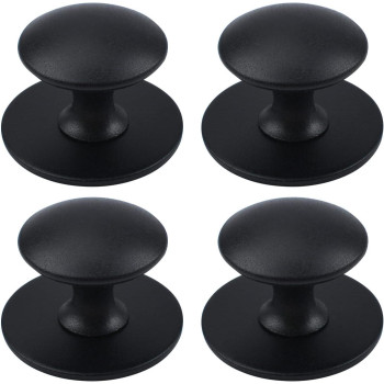 Morobor Adhesive Cabinet Knobs 4Pcs Selfstick Instant Kitchen Cabinet Knobs Drawer Pulls Stainless Steel Drawer Knobs For Wind