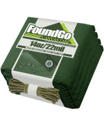 Foundgo Canvas Tarp 10 X 12 Heavy Duty Water Resistant Tarps With Grommets Uv Resistant 22 Mil Tarpaulin 14 Oz Durable Cloth