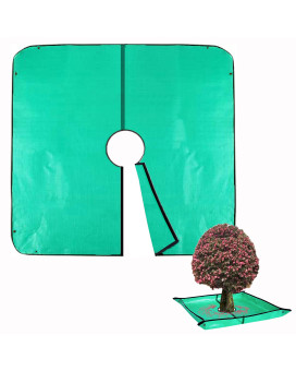 Landscape Pruning Tarp 787X787 Landscape Tarp For Trimming With 12 Inch Hole Pruning Trees Waterproof Tarp With Corner B