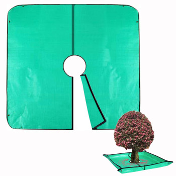 Landscape Pruning Tarp 787X787 Landscape Tarp For Trimming With 12 Inch Hole Pruning Trees Waterproof Tarp With Corner B