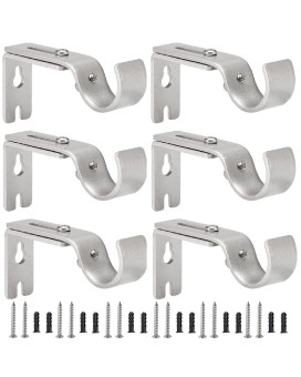 Creatyi Adjustable Curtain Rod Brackets 1 Inch Curtain Rod Brackets Heavy Duty Curtain Rod Bracket Curtain Rod Support For 1 Inc