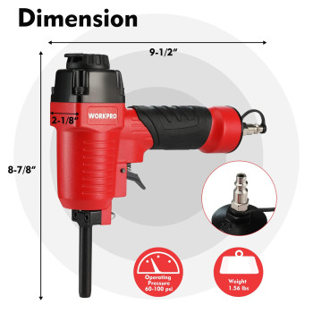 Workpro Pneumatic Nail Remover Professional Heavy Duty Punch Nailernail Pullernail Remover For Wood Workpieces 60100 Psi De