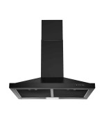 Sndoas 24 Inch Range Hood Black Range Hood Ductless Range Hood With Energy Saving Led Light Wall Mount Kitchen Hood Over Stove