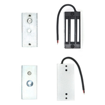 Qwork Electric Magnetic Lock 2 Pack 60Kg 130Lbs Holding Force Electric Magnetic Lock For Door Access Control System Electromagn