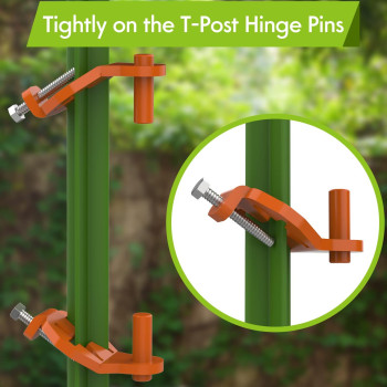 Tpost Gate Hinge Pins Heavy Duty Gate Hanger Hang A Gate From A Metal T Post Steel Gate Hinges Target Hanger For Farm Gate