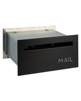 Brickin Chute Through The Wall Stainless Steel Mailbox Modern Architectural Locking Design 875 H X 1575 W Enhance Y