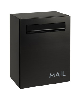 Wallmounted Modern Locking Mailbox From Bailey Boxes Enhance Your Home With The Franklin 1575 H X 1175 W X 75 D El