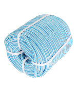 Elfinrm Arborist Tree Rope 12Inch By 200Ft 24 Strand Bull Rope Up To 8000Lbs Tensile Strength Blue And White