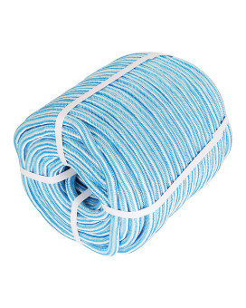 Elfinrm Arborist Tree Rope 12Inch By 200Ft 24 Strand Bull Rope Up To 8000Lbs Tensile Strength Blue And White