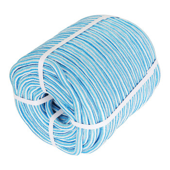 Elfinrm Arborist Tree Rope 12Inch By 200Ft 24 Strand Bull Rope Up To 8000Lbs Tensile Strength Blue And White