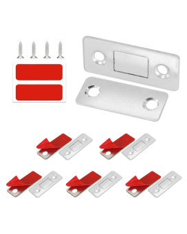 Redunest Cabinet Magnetic Catch 6 Pack Ultra Thin Magnetic Cabinet Door Catch Adhesive Cabinet Magnets For Kitchen Drawer Cabi