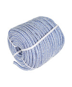 Elfinrm Arborist Tree Rope 34Inch By 200Ft 24 Strand Bull Rope Up To 20000Lbs Tensile Strength Blue And White