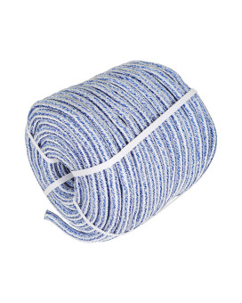 Elfinrm Arborist Tree Rope 34Inch By 200Ft 24 Strand Bull Rope Up To 20000Lbs Tensile Strength Blue And White