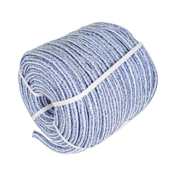 Elfinrm Arborist Tree Rope 34Inch By 200Ft 24 Strand Bull Rope Up To 20000Lbs Tensile Strength Blue And White