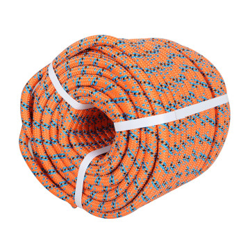 Elfinrm Arborist Tree Rope 12Inch By 150Ft 32 Strand Bull Rope Up To 18Kn Tensile Strength Orange Blue Black