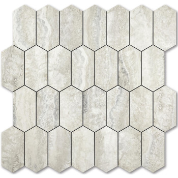 Vamos Tile Long Hexagon Peel And Stick Backsplash Tile 10 Sheets Stick On Backsplash For Kitchen And Bathroom 124 X 12 Inch B