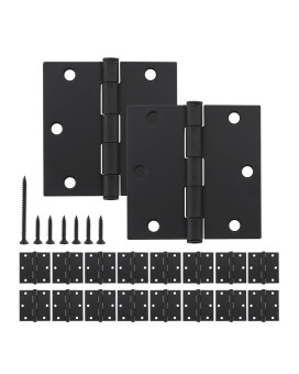 Home Master Hardware 35 In X 35 In Square Standard Door Hinges Residential Interior Bedroom Hardware Door Hinge Black 18Pack