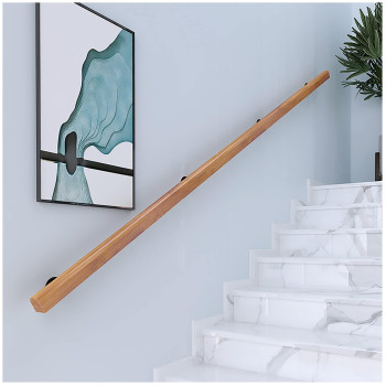 Wooden Handrails 120Ft Nonslip Staircase Handrail For Home Garden Corridor Lofts Kindergarten Guardrail Decking Railings Wa