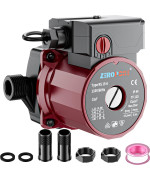 Zeropone Recirculating Pump 93W Water Circulator Circulating Pump Npt 34 Wnpt 12 Adapter 156C 3Speed Control Recircul