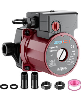 Zeropone Recirculating Pump 93W Water Circulator Circulating Pump Npt 34 Wnpt 12 Adapter 156C 3Speed Control Recircul