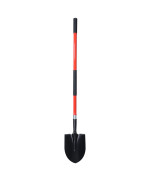 Vnimti Shovel For Digging 56 Inches Heavy Duty Shovel For Gardening Round Shovel For Digging With Fiberglass Handle Red