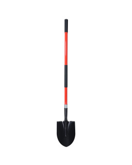 Vnimti Shovel For Digging 56 Inches Heavy Duty Shovel For Gardening Round Shovel For Digging With Fiberglass Handle Red