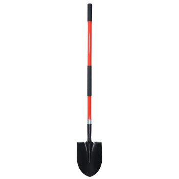 Vnimti Shovel For Digging 56 Inches Heavy Duty Shovel For Gardening Round Shovel For Digging With Fiberglass Handle Red