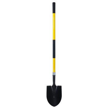 Vnimti Shovel For Digging 56 Inches Heavy Duty Shovel For Gardening Round Shovel For Digging With Fiberglass Handle Yellow