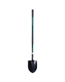 Vnimti Shovel For Digging 56 Inches Heavy Duty Shovel For Gardening Round Shovel For Digging With Fiberglass Handle Green