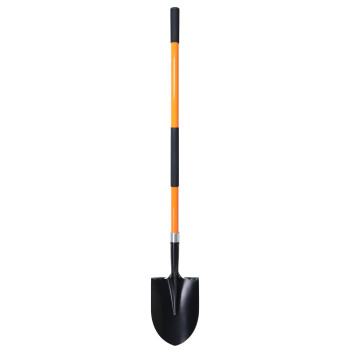 Vnimti Shovel For Digging 56 Inches Heavy Duty Shovel For Gardening Round Shovel For Digging With Fiberglass Handle Orange