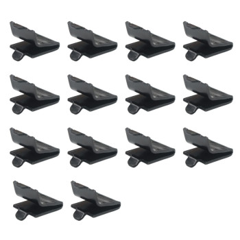 Adjustable Steel Pilaster Shelf Clip Support Shelving Bracket Clips For Metal And Wood Shelves 14 Black