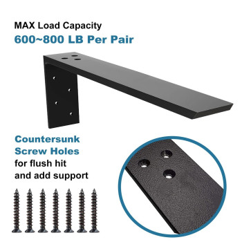 Countertop Support Bracket 2 Pack Heavy Duty Countertop Hidden Bracket Shelf Bracket 12 X 6 X 2 12 Forward L Bracket Meta