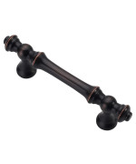 Alzassbg 10 Pack Oil Rubbed Bronze Cabinet Pulls 3 Inch76Mm Hole Centers Cabinet Handles Kitchen Hardware Straight Drawer Han