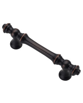 Alzassbg 10 Pack Oil Rubbed Bronze Cabinet Pulls 3 Inch76Mm Hole Centers Cabinet Handles Kitchen Hardware Straight Drawer Han