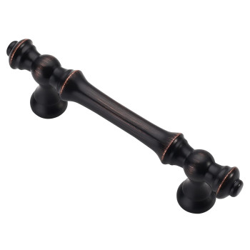 Alzassbg 10 Pack Oil Rubbed Bronze Cabinet Pulls 3 Inch76Mm Hole Centers Cabinet Handles Kitchen Hardware Straight Drawer Han