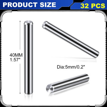 5 Mm X 40 Mm Shelf Brackets Pegs Shelves Dowel Pin Stainless Steel Shelf Pins Metal Bookshelf Pegs Support For Cabinet Furniture