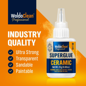 Super Glue For Ceramics And Porcelain 25G Waterproof High Temperature Resistant And No Smell