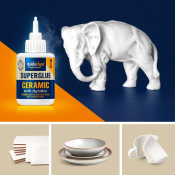 Super Glue For Ceramics And Porcelain 25G Waterproof High Temperature Resistant And No Smell